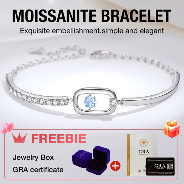 Sparkling Dance moissanite bracelet