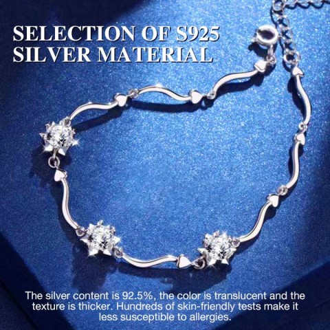 Snowflake Moissanite Bracelet