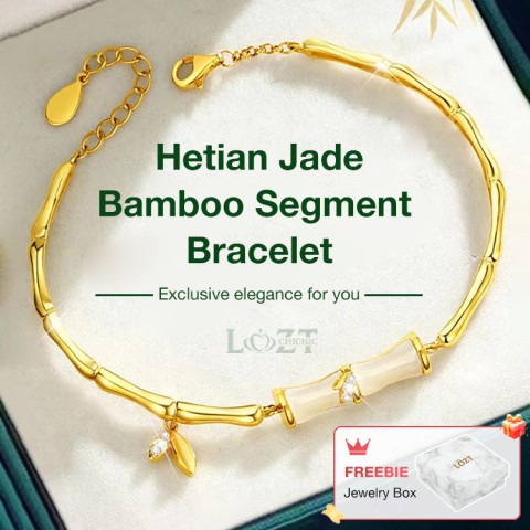 Hetian Jade Bamboo Segment Bracelet