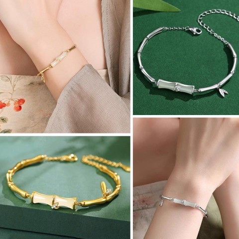 Hetian Jade Bamboo Segment Bracelet