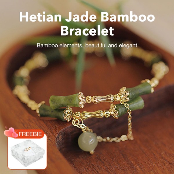 Hetian Jade Bamboo Bracelet..