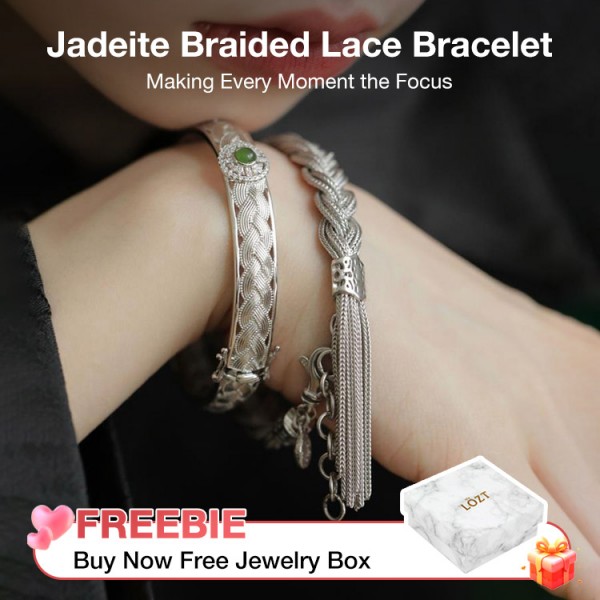 Jadeite Braided Lace Bracelet..