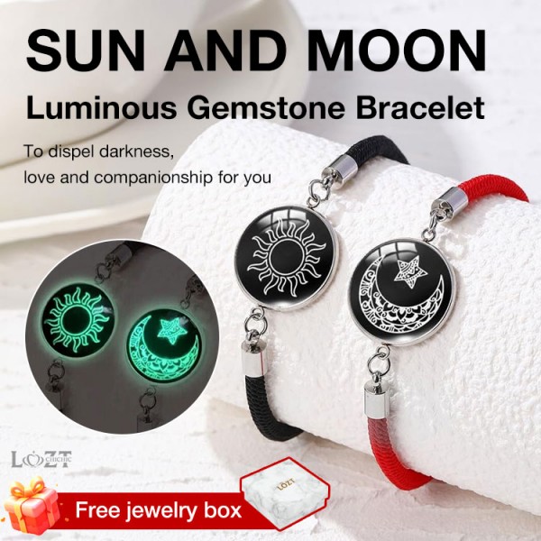 Sun and Moon Luminous Gemstone Bracelet