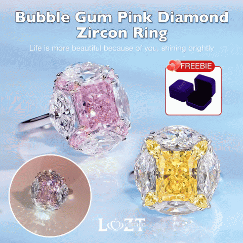 Bubble Gum Pink Diamond Ring