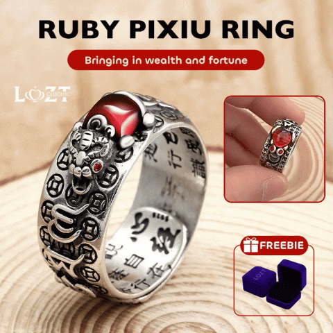 Ruby Pixiu Ring