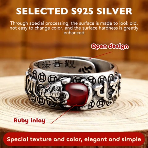 Ruby Pixiu Ring