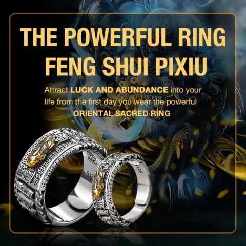 Sterling Silver Fortune Pixiu Ring