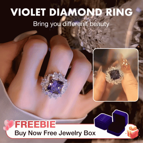 Violet diamond ring