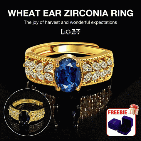 Wheat Ear Zirconia Ring