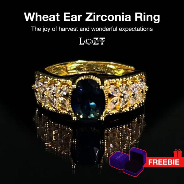 Wheat Ear Zirconia Ring