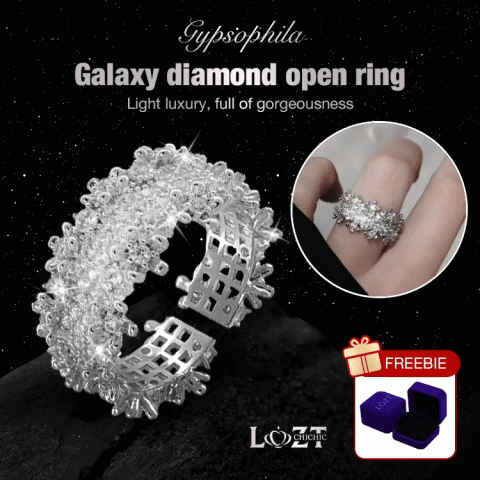 Galaxy diamond open ring