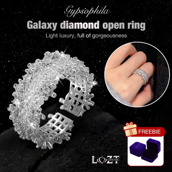 Galaxy diamond open ring