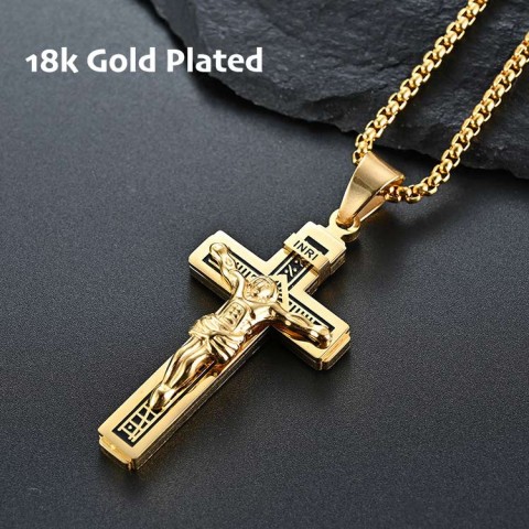 Jesus Cross Pendant Necklace