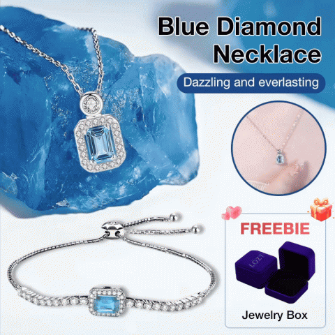 Blue Diamond Necklace