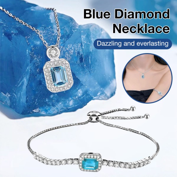 Blue Diamond Necklace..