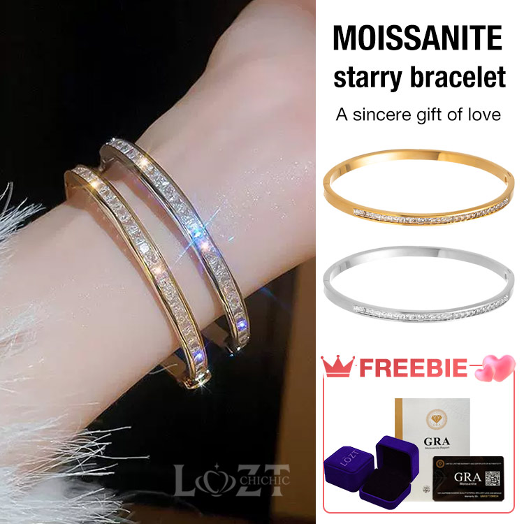 Christmas promotion - Second one only 699 - Luxury Moissanite starry bracelet-Free gift box-GRA Certified. 