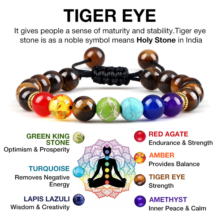 The Second Only ₱299-7 Chakra Healing Bracelet-Bring good luck, health,money and energy	