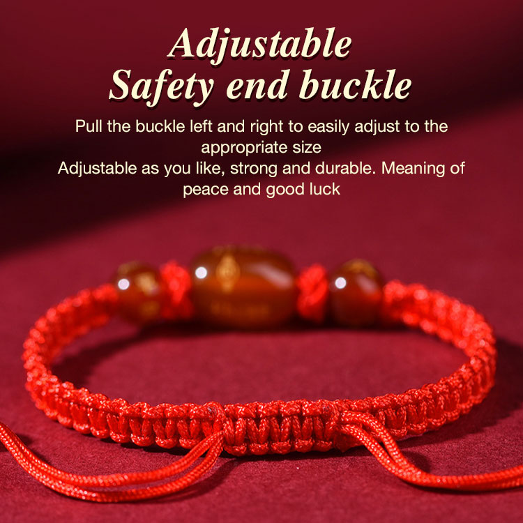 New Year Sale - Buy more ₱649 each - Wear a red string braided bracelet with the twelve zodiac signs - bring a year of good luck and health.	