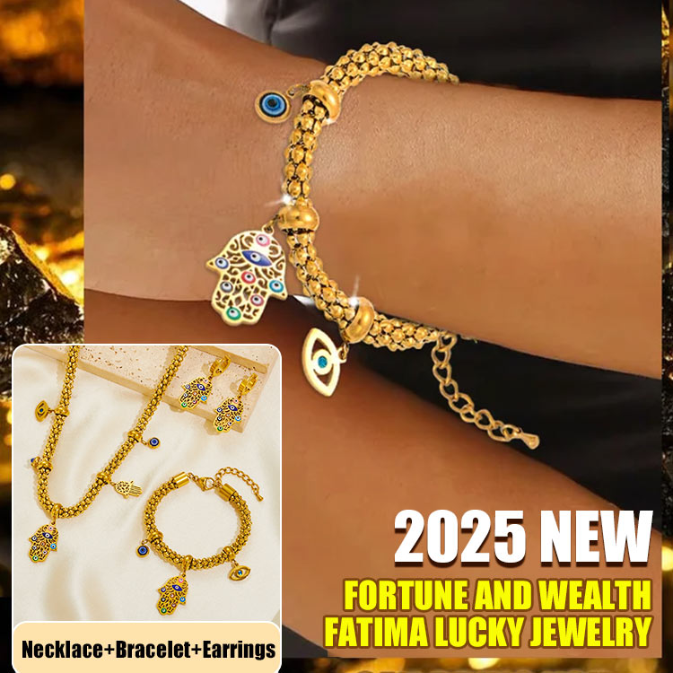 8-3 Queen s Day Promotion-Gift exquisite gift box-Fatima lucky jewelry set, a combination of luck and wealth, guarding you every day